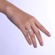 Halo Arc Silver Ring